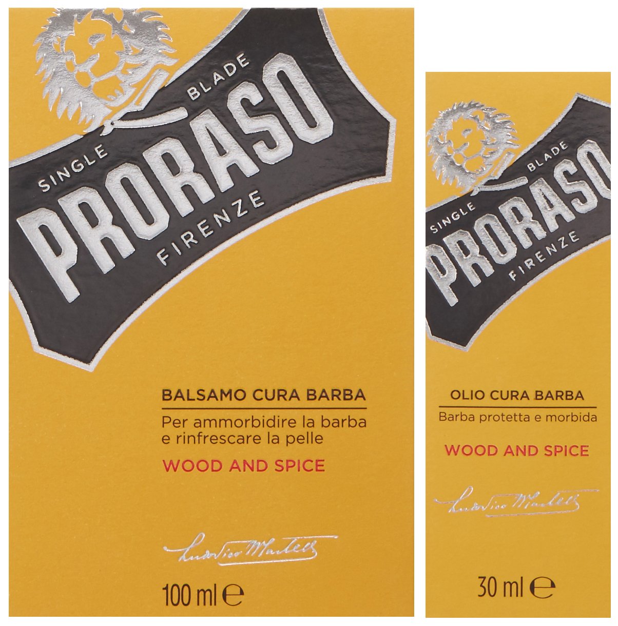 Proraso Wood and Spice Beard Care Kit for Men (Trio Pack), Gift Set including Beard Wash, Beard Oil and Beard Balm, Made in Italy - Image 3