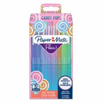 Paper Mate Flair Felt Tip Pens, Medium Point (0.7mm), Candy POP & Assorted Colours, 16 Count