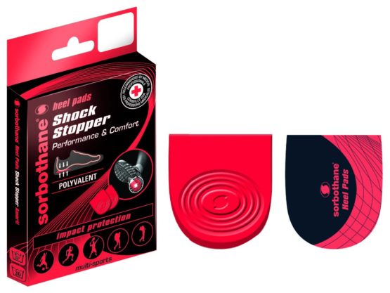 Sorbothane Shock Stopper Heel,Red,Size:8 to 13