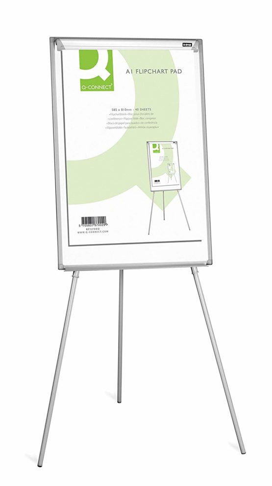 Q-Connect Plain Flipchart Pad A1 40 Sheet, Pack of 5