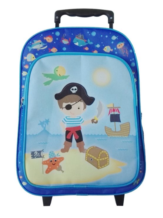 Idena Children's Luggage, Pirate (Blue) - 22045