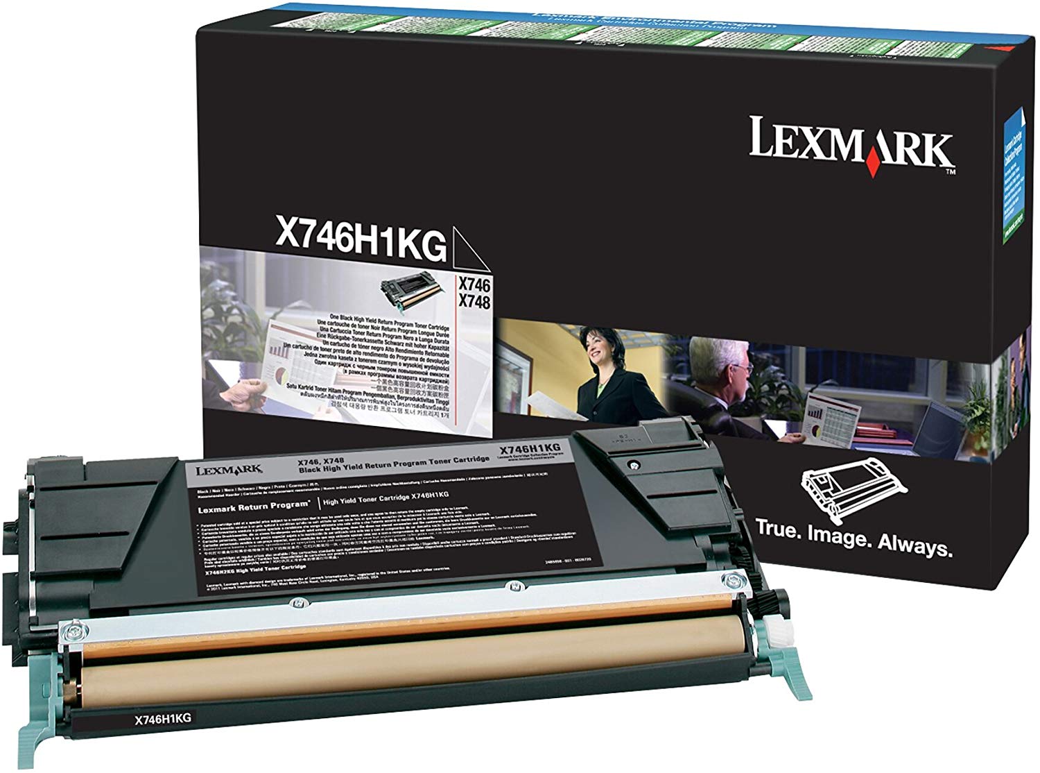 Lexmark X746H1KG Laser Toner for X746 - Black, Hy Black, 0