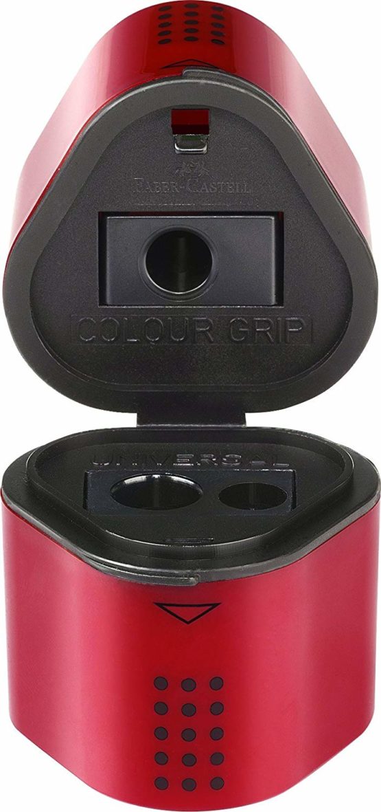 Faber-Catell Trio Sharpener Box GRIP 2002 Red/Blue assorted - Image 2