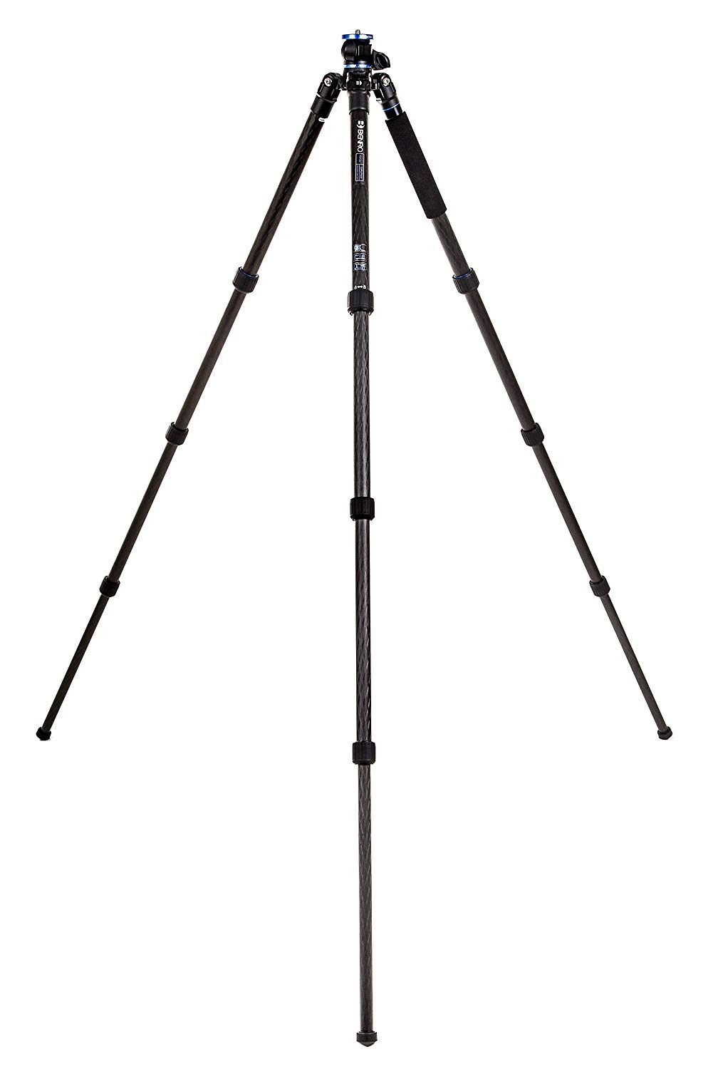 Benro GoPlus Folding Leg Travel S2 Carbon Fibre 4 section twist, Black, Folding Leg S2 - Image 2