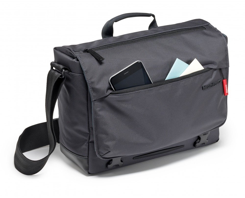 Manfrotto Speedy-10 Manhattan Messenger Bag for DSLR/CSC - Grey, 33 - Image 4
