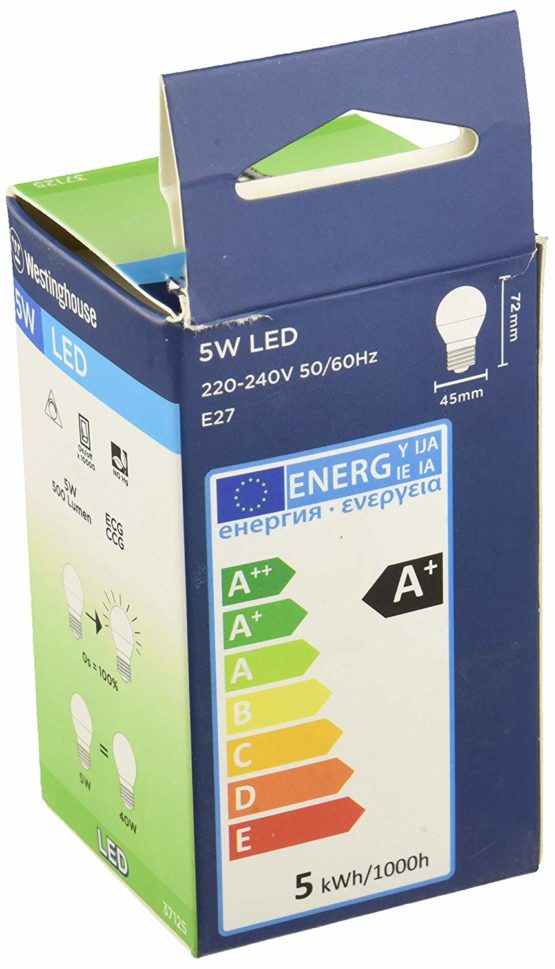 37129 40-Watt Equivalent C35 Dimmable Clear Filament LED Light Bulb with E14 Base - Image 2