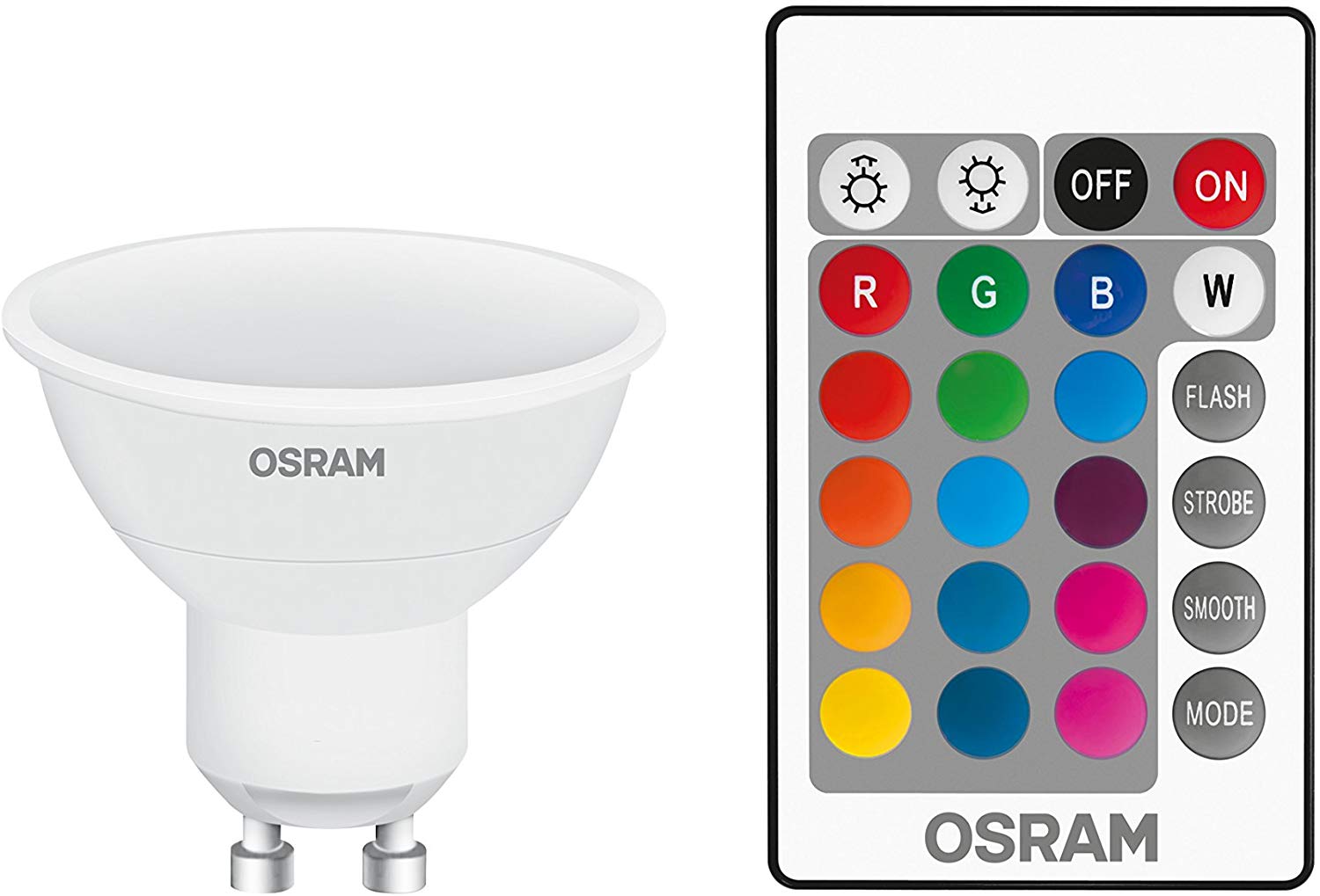 Osram Star+ Par16 Grew LED Reflector Lamp, Plastic, Warm White, GU10, 4.5 W