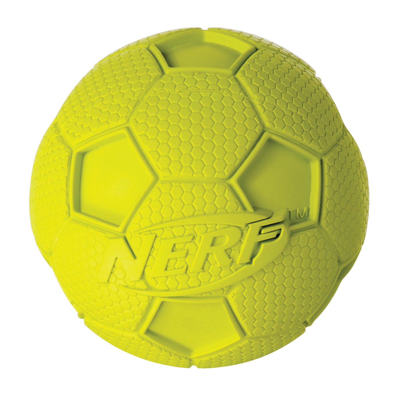 Nerf Dog Squeak Soccer Ball: diameter 3 cm(Color May Vary), Yellow, 8,2cm