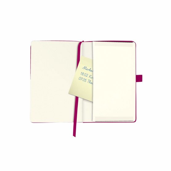 Herlitz A6 Squared My Book Classic Hardcover Notebook with Book Ribbon and Pen Loop - Berry - Image 4
