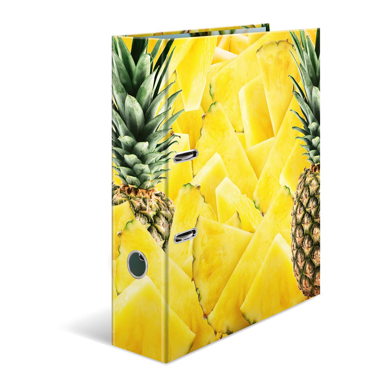 HERMA Lever Arch File Fruits with Pineapple Motif, A4, 70 mm Spine, with Inner Print, 1 Folder