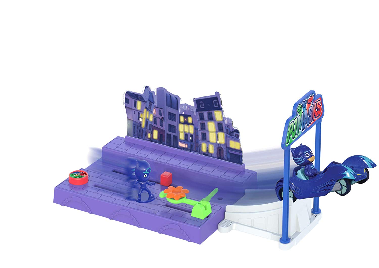 Dickie Toys 203143001 PJ Masks Night Mission, Multicoloured, 24x19x4.5cm/9.6x7.6x1.8''