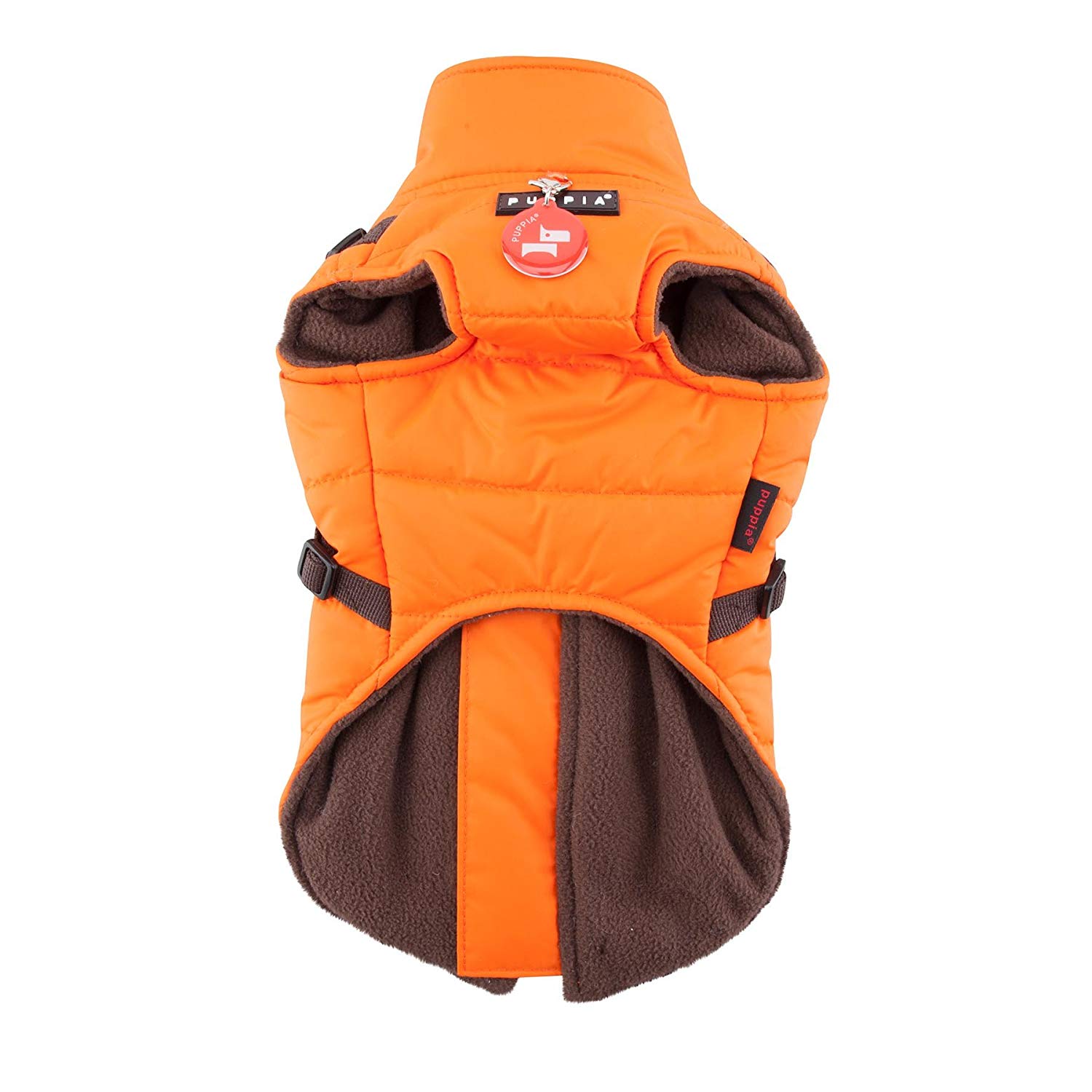 Puppia Mountaineer Winter Dog Coat with integrated harness No Pull Cold Weather Waterproof Warm Fleece Back Zipper for Small & Medium Dog - Image 2