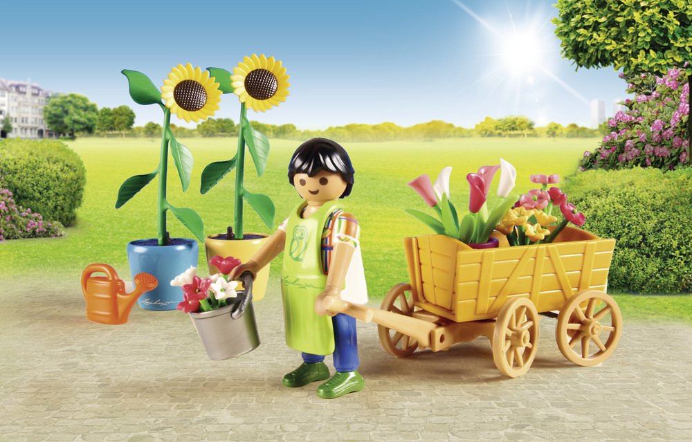 PlayMOBIL 9082 City Life Florist, Fun Imaginative Role-Play, PlaySets Suitable for Children Ages 4+, Braun - Image 4