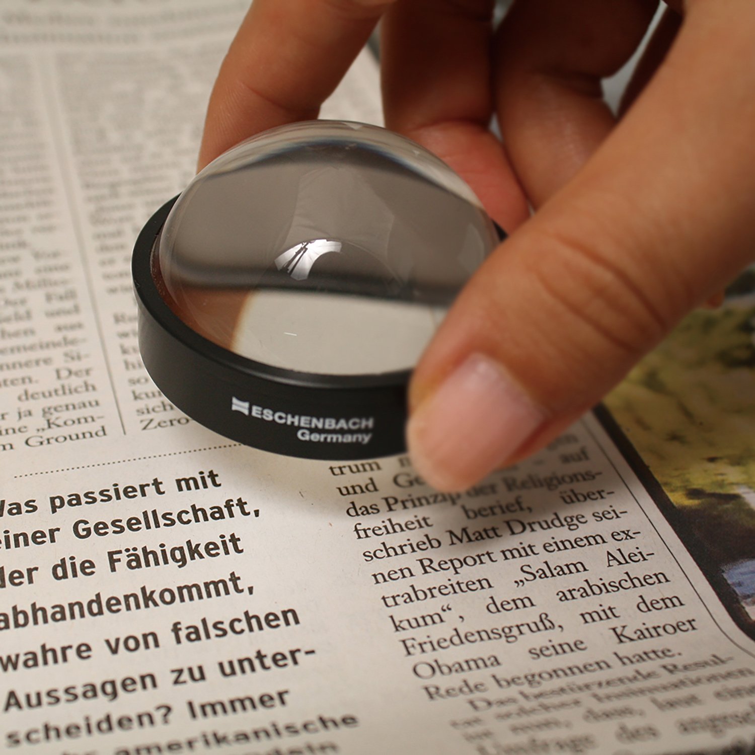 ESCHENBACH OPTIK round brightfield magnifying glass with 1 1.8X magnification, lightweight, diameter 45 mm lens, small - Image 2