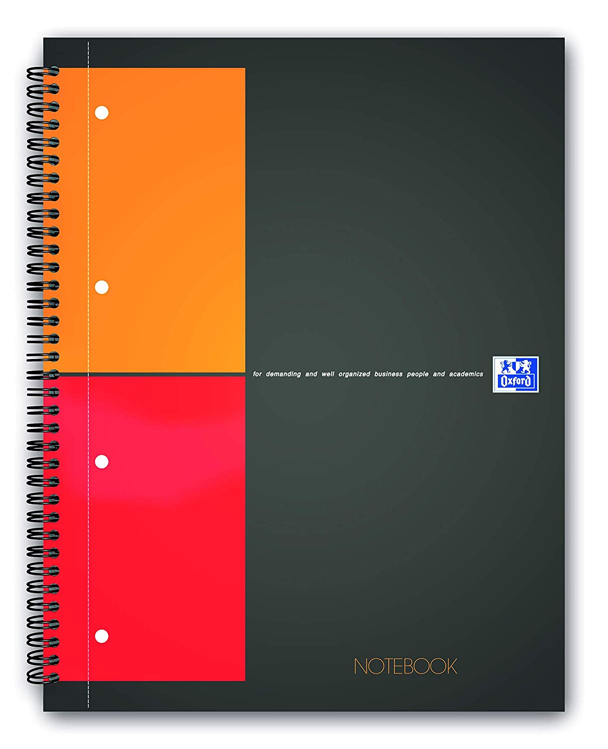 Oxford Office Notebook 100103664 Notebook pack of 5 Notepads 23 x 29.5 cm 80 g, gray, A4 5 Stück