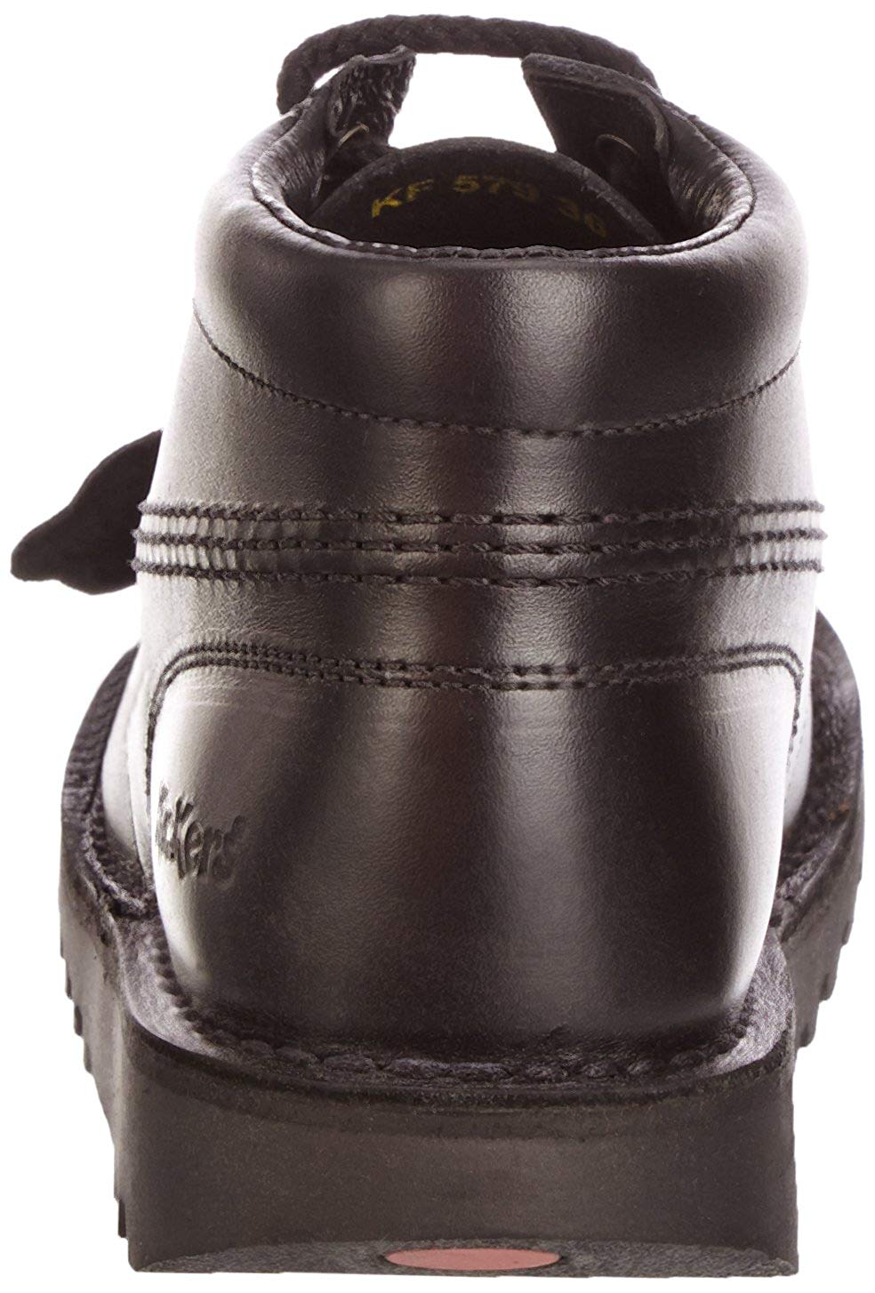 Kickers Kick Hi Core Youth Black Leather Ankle Boots-EU 38, 5 UK Child - Image 3