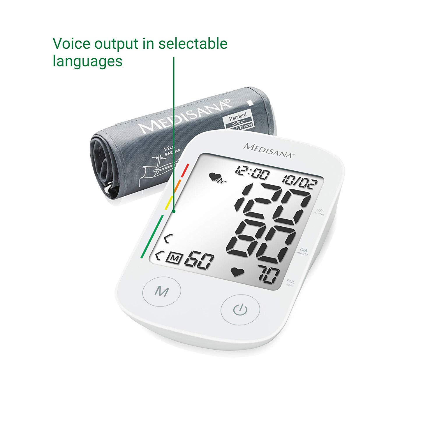 Medisana BU 535 Voice Upper arm blood pressure monitor, Automatic Digital Blood Pressure Machine with Voice Output - Image 2