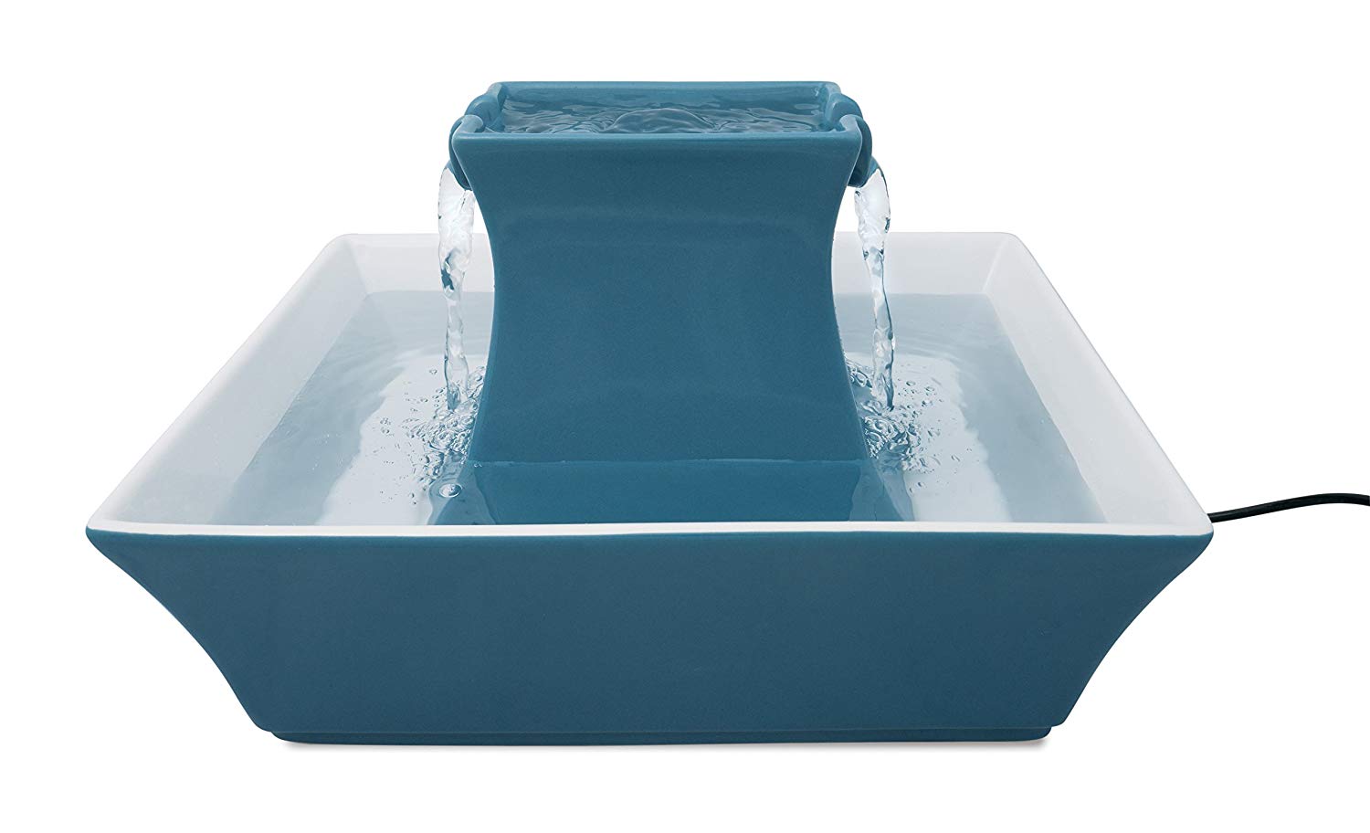 PetSafe Drinkwell Pagoda Fountain, Hygienic Ceramic Continuous Flowing Fountain