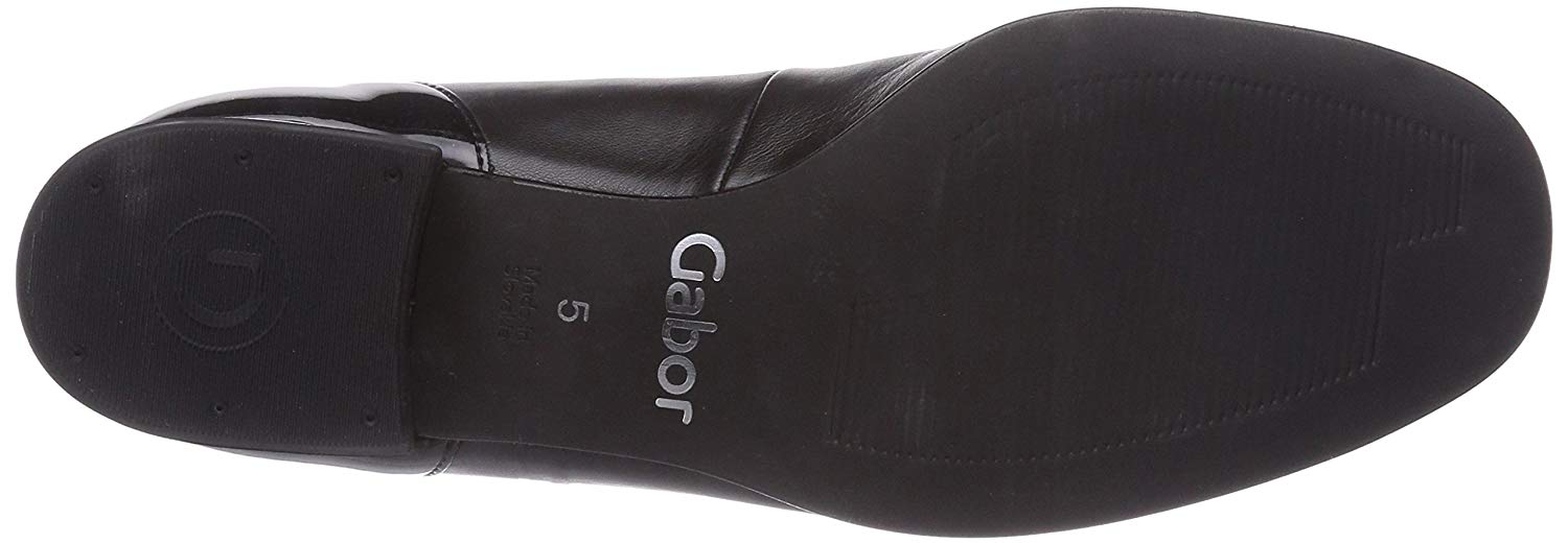 Gabor Comfort Basic , Women's Ballet Shoes, Black (Black Leather Ht/Patent), 6 UK, Black Black Leather Ht Patent, 6 UK Wide - Image 4