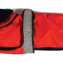 Dog Coat 2 In 1 Orange Dot 16"