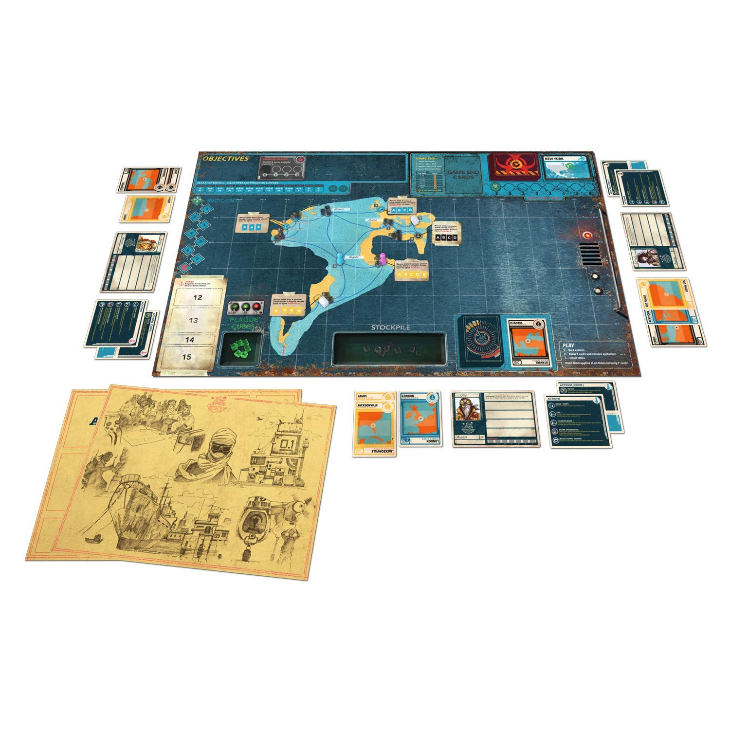 Z-Man Games, Pandemic Legacy Season 2 Black Edition, Board Game, Ages 14+, For 2 to 4 Players, 60 Minutes Playing Time - Image 2
