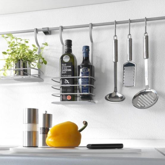 Metaltex Bottle holder City, Metal, White, 11.7 x 19.7 x 37.4 cm - Image 3