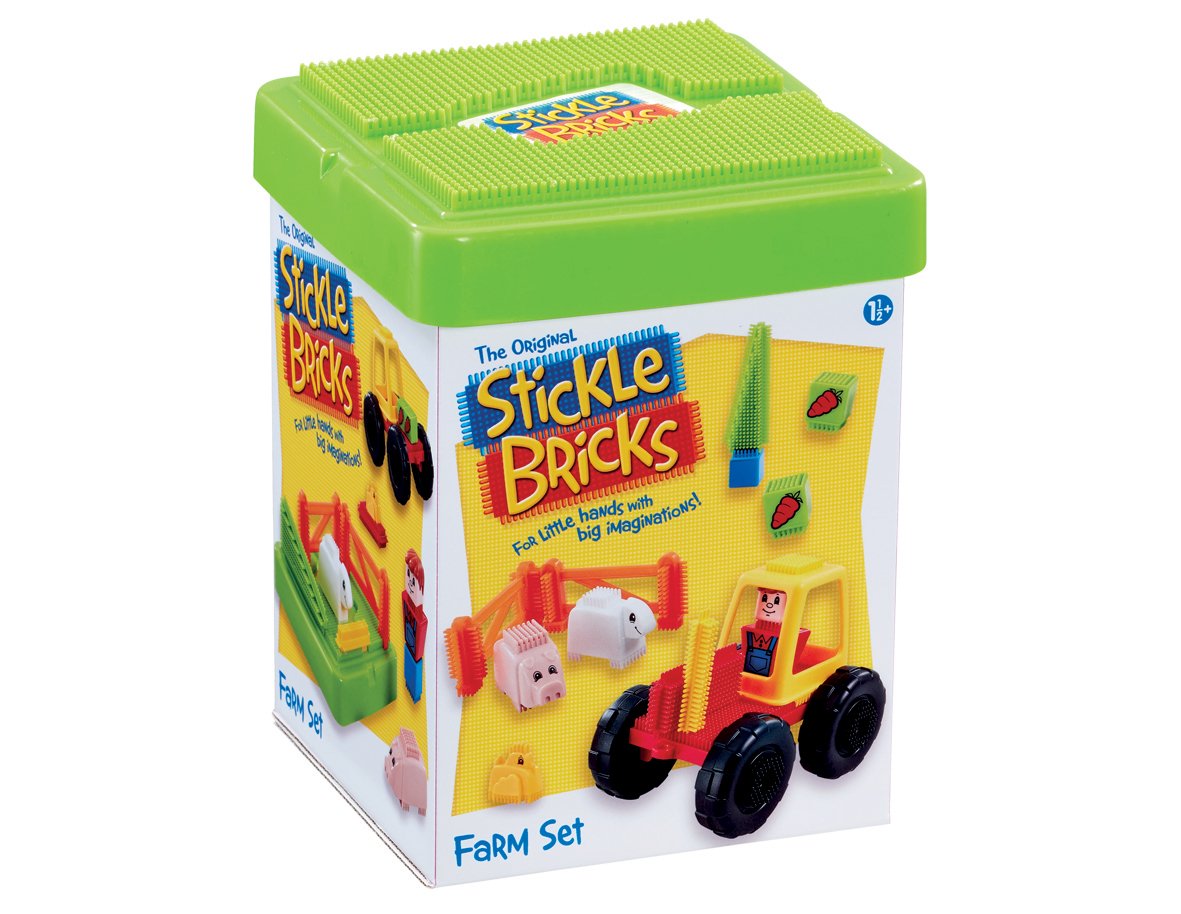 Stickle Bricks Farm Set Construction Toy, Promotes Dexterity and Imagination, Safe and Durable