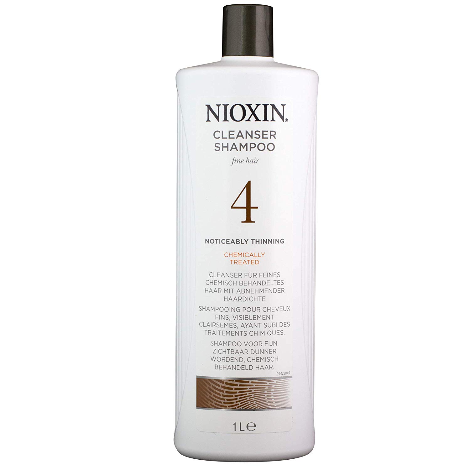 Nioxin 3-Part System, System 4 Coloured Hair with Progressed Thinning , Hair Thickening Treatment, Scalp Therapy, Shampoo 1L