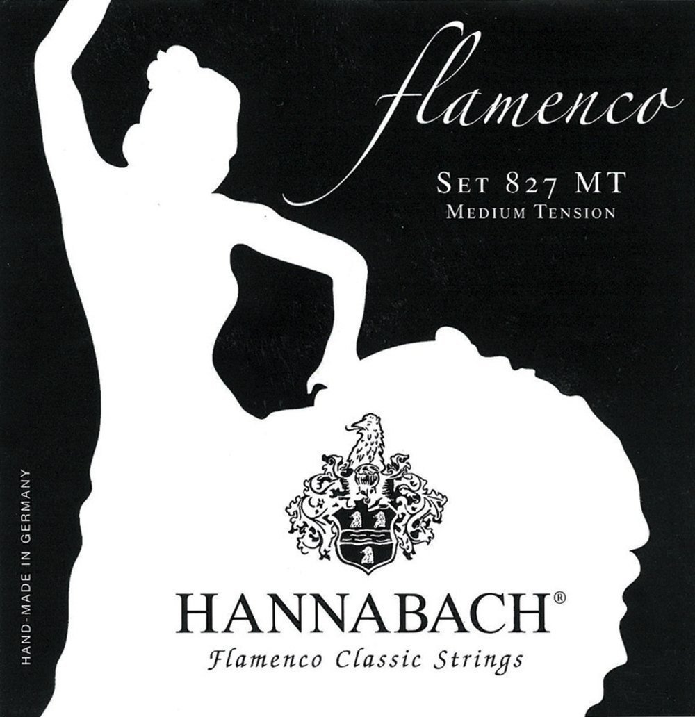 Hannabach classical guitar strings Flamenco Series 827 Medium Tension set of 3 bass strings Made in Germany - 8277MT