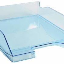 Exacompta Letter Trays A4 + Pack of 6 Turquoise Glossy Transparent