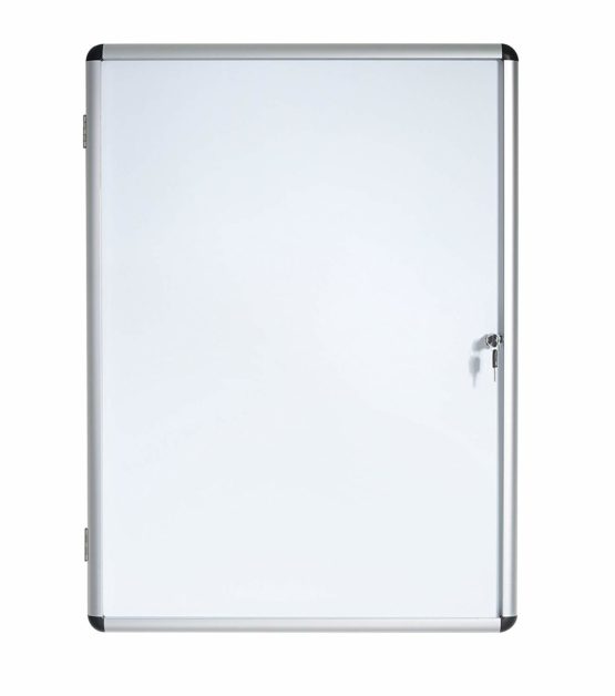 Bi-Office Enclore Display Board Magnetic Home Display Cabinet White 500x674 White
