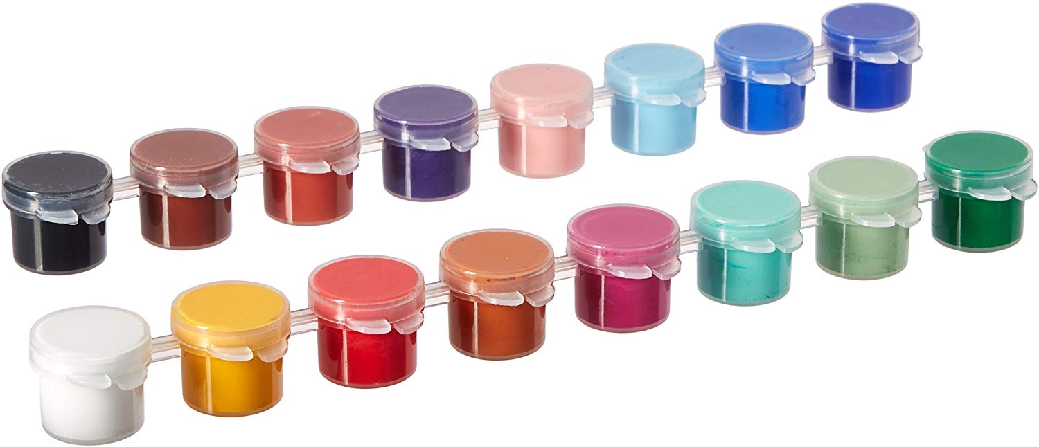 Plaid Delta Acrylic Paint Pots 16/Pkg-Outdoor, Other, Multicoloured, 4.36 x 14.01 x 32.14 cm 027050056, 78.67 ml (Pack of 1)