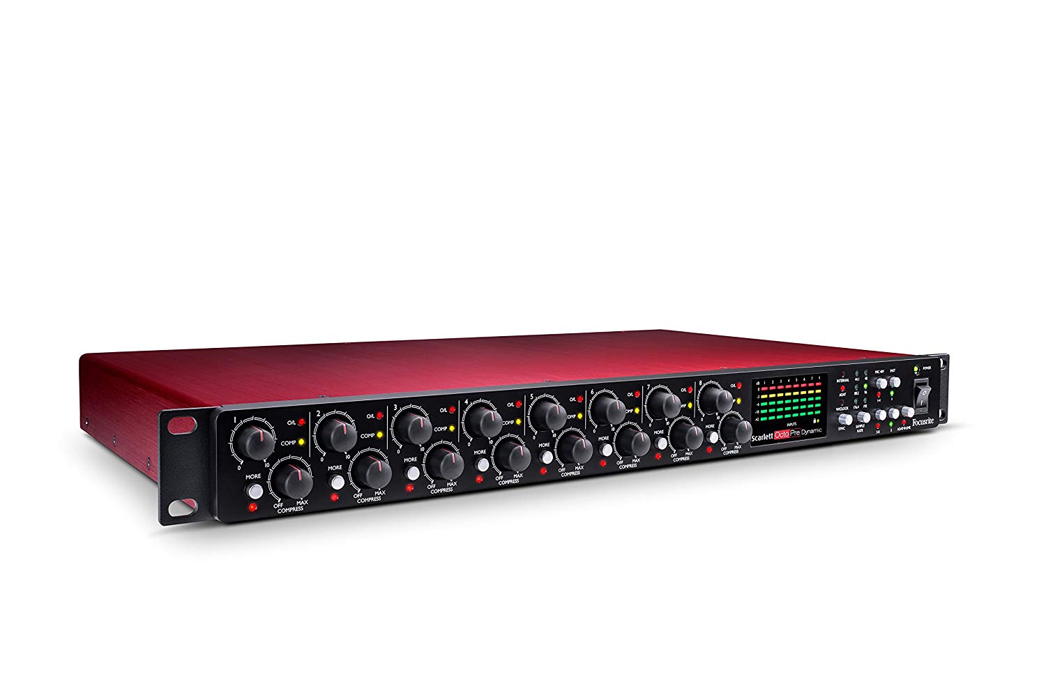 Focusrite Scarlett OctoPre Dynamic for Recording Producing, and Live Music