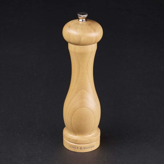 Cole & Mason Beech Precision Grind Capstan Pepper Mill, 20 cm, Wood, Light Brown, 200mm - Image 4