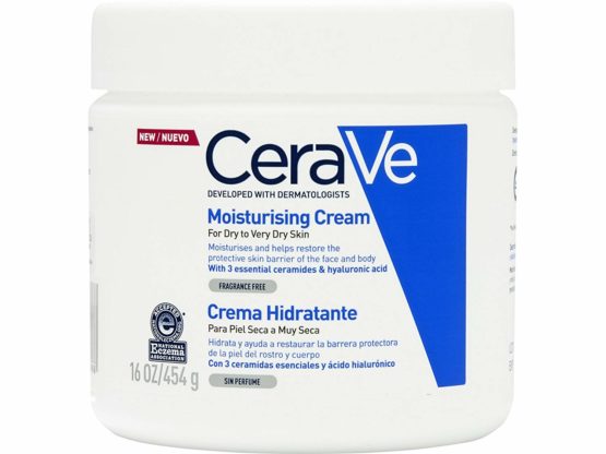 CeraVe Moisturising Cream | 454 g/16 oz | Daily Face, Body & Hand Moisturiser for Instant & Long-Lasting Hydration - Image 2