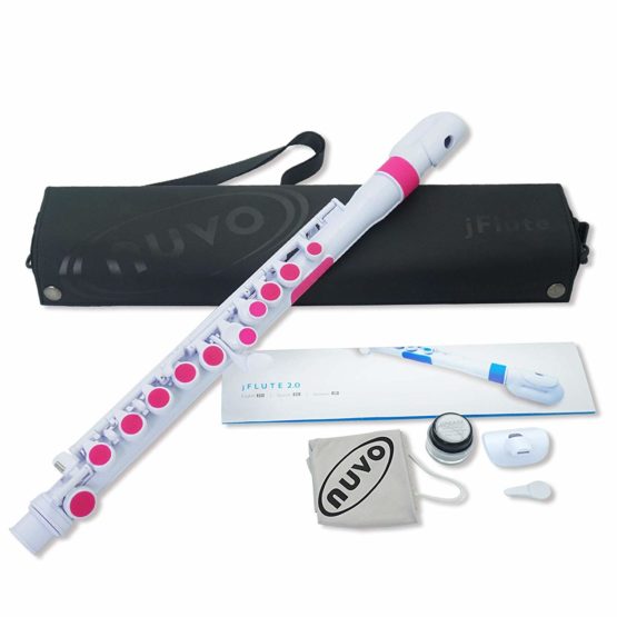 Nuvo N220JFPK jFlute 2.0 in white and pink, 6.5 cm*44.0 cm*9.2 cm