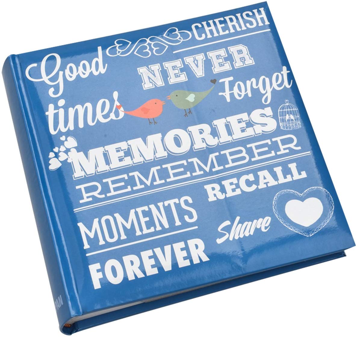 Arpan Blue Memo Slip In Photo Album 10 x 15 cm For 200 Photos - MEMORIES, Xmas, Album Size : 28 x 4 x 26 cm Approx - Image 2