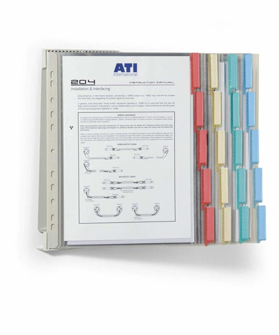 Durable Function Wall 20 569200 Wall-Mounted Document Display Rack with A4 Display Sheets Assorted Colours - Image 2