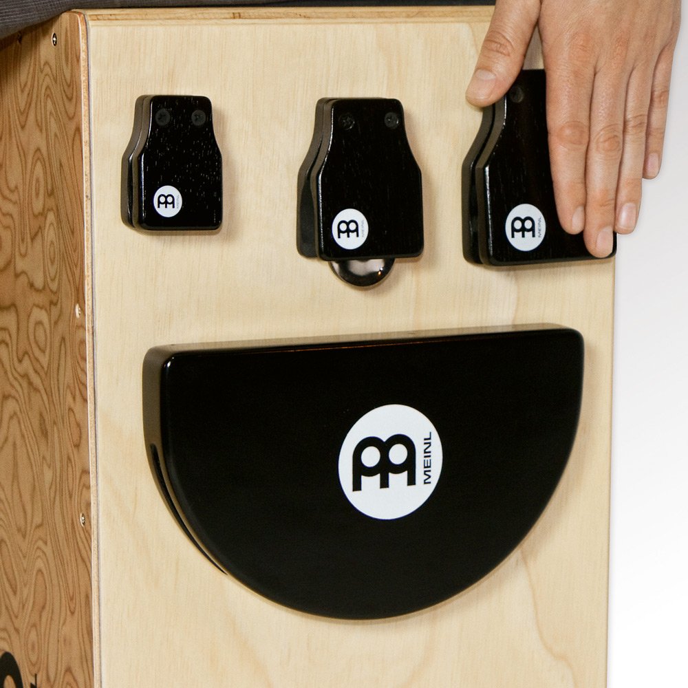 Meinl Percussion Wood Side Snare - Side Accessory Snare for Instruments - With Velcro Fastener - Siam Oak, Black (WSS1BK) - Image 2