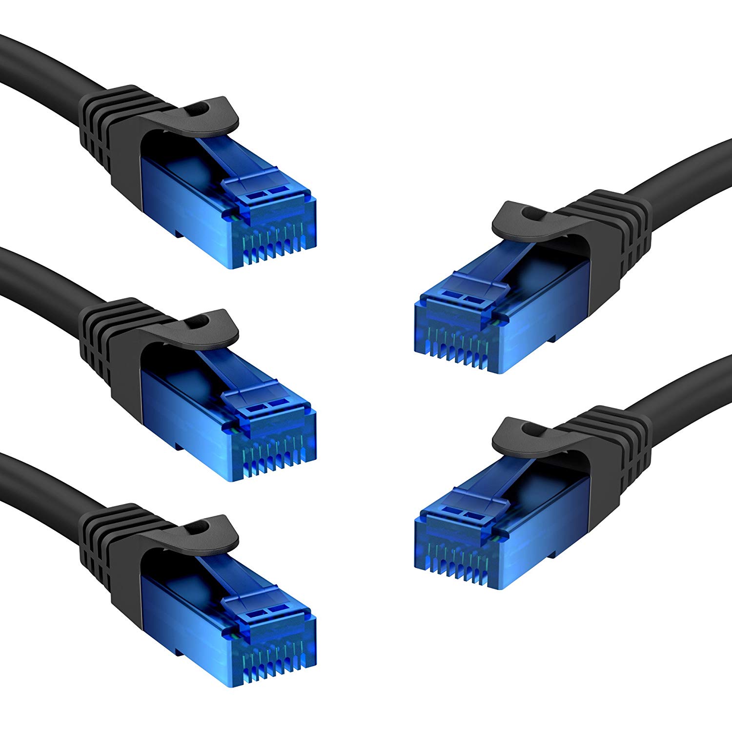 KabelDirekt, Network Cable, Transfers 10Gbps & fibre optic internet speed, Ethernet & LAN Cable, 5x 15m