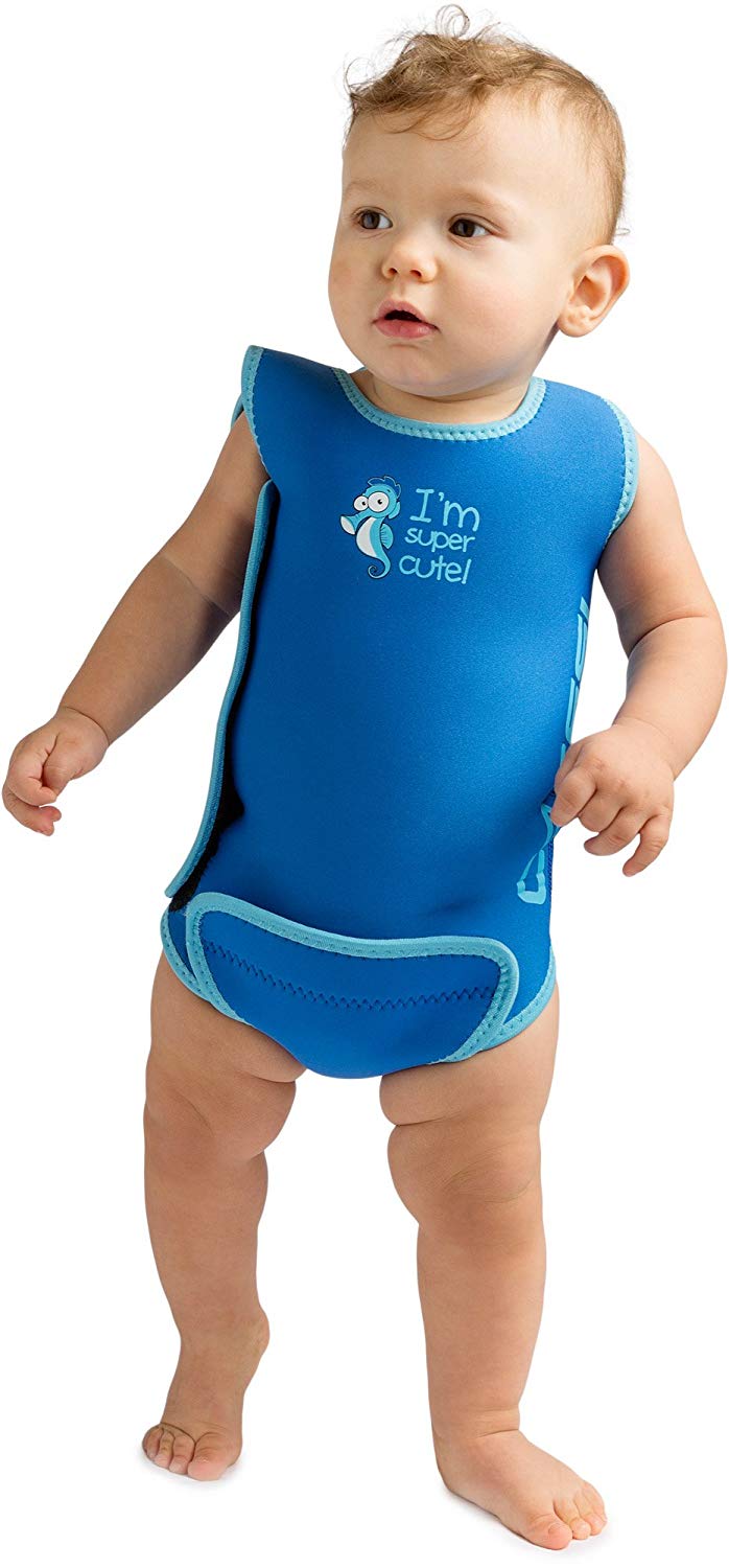 Cressi Infant Baby Warmer - Children's Thermal Neoprene Wetsuit - 6/12/18 Months, Blue, 18 - 24 Months