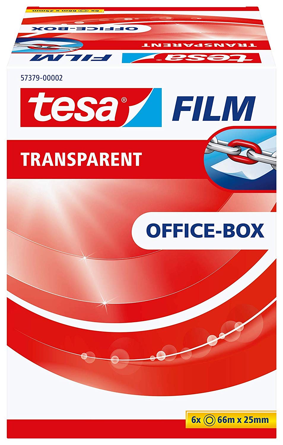 tesafilm 57379-00002-01 Transparent Self-Adhesive Tape, High Age and Tear-Resistance, Office Tape with Strong Adhesion - Image 2