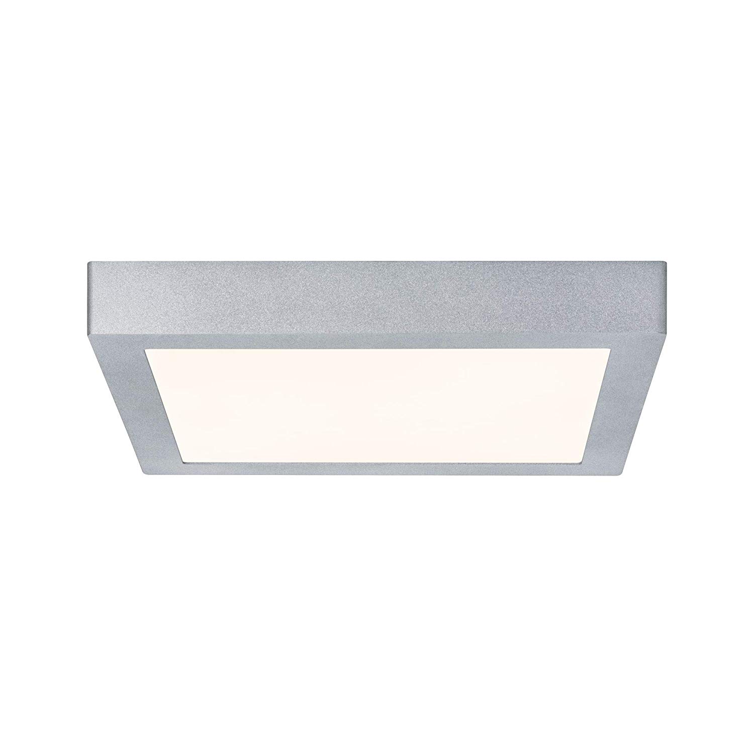 WallCeiling Lunar LED Panel 300x300mm 18W 230V matt Chrome Aluminium, Chrome Matt, 30x3,8x30 cm