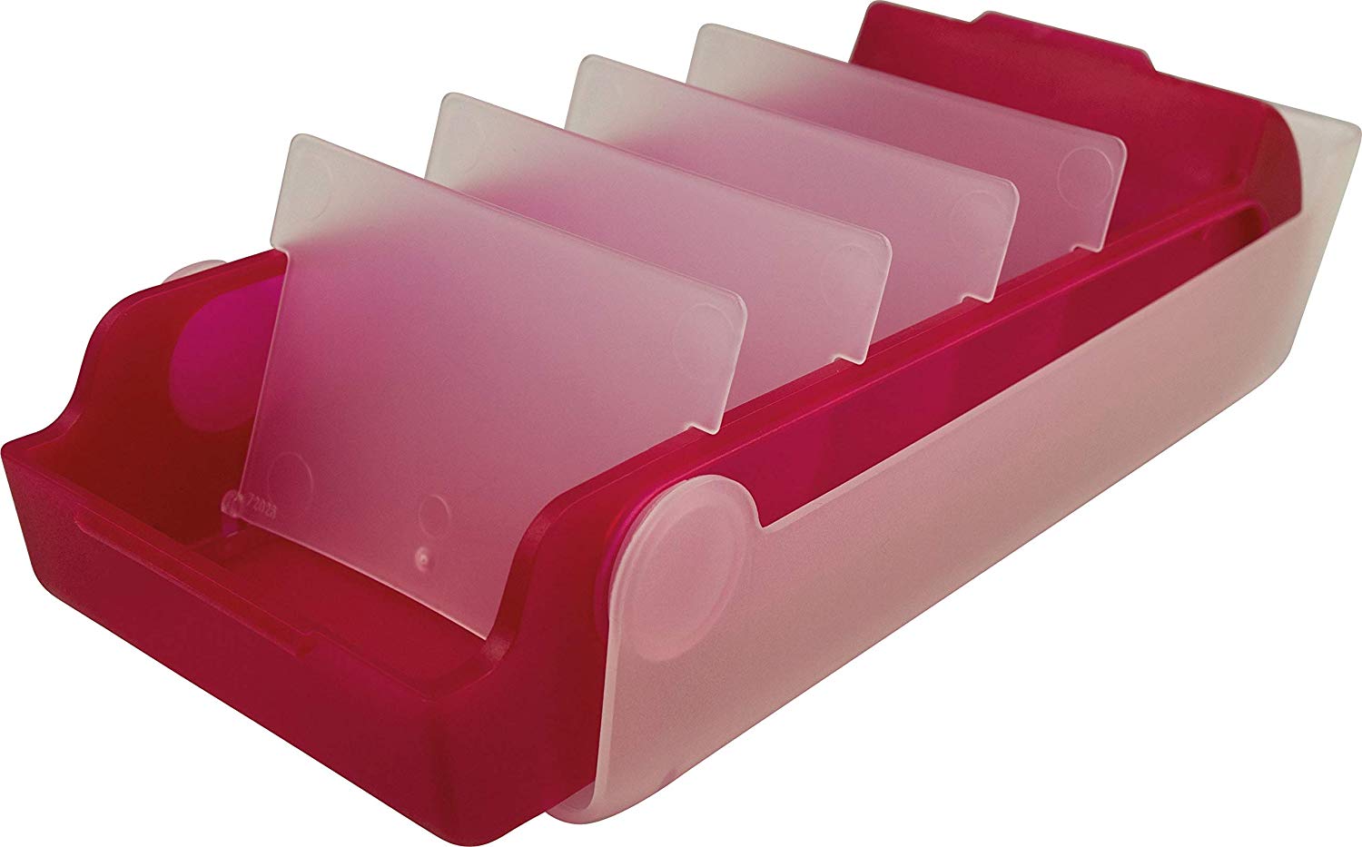 helit Flash Card Box for 800 Cards Beebox A7 - Red, DIN A7 - Image 2