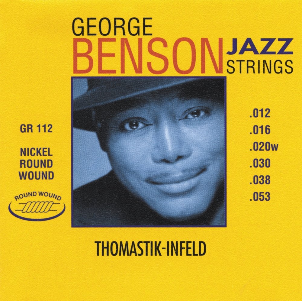 Thomastik 676667 Saiten für E-Gitarre George Benson Jazz Guitar -, Satz, Natural, Brass