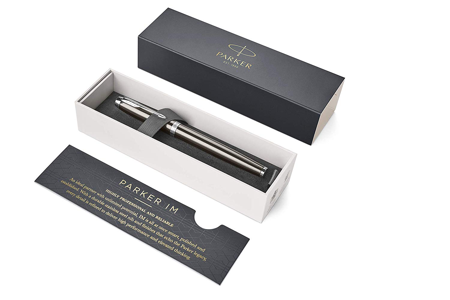 Parker IM Rollerball Pen, Dark Espresso with Chrome Trim