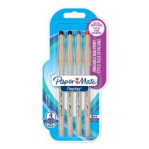 Paper Mate Replay Erasable Ballpoint Pen | Medium Point (1.0mm) | Assorted Colours | 4 Count