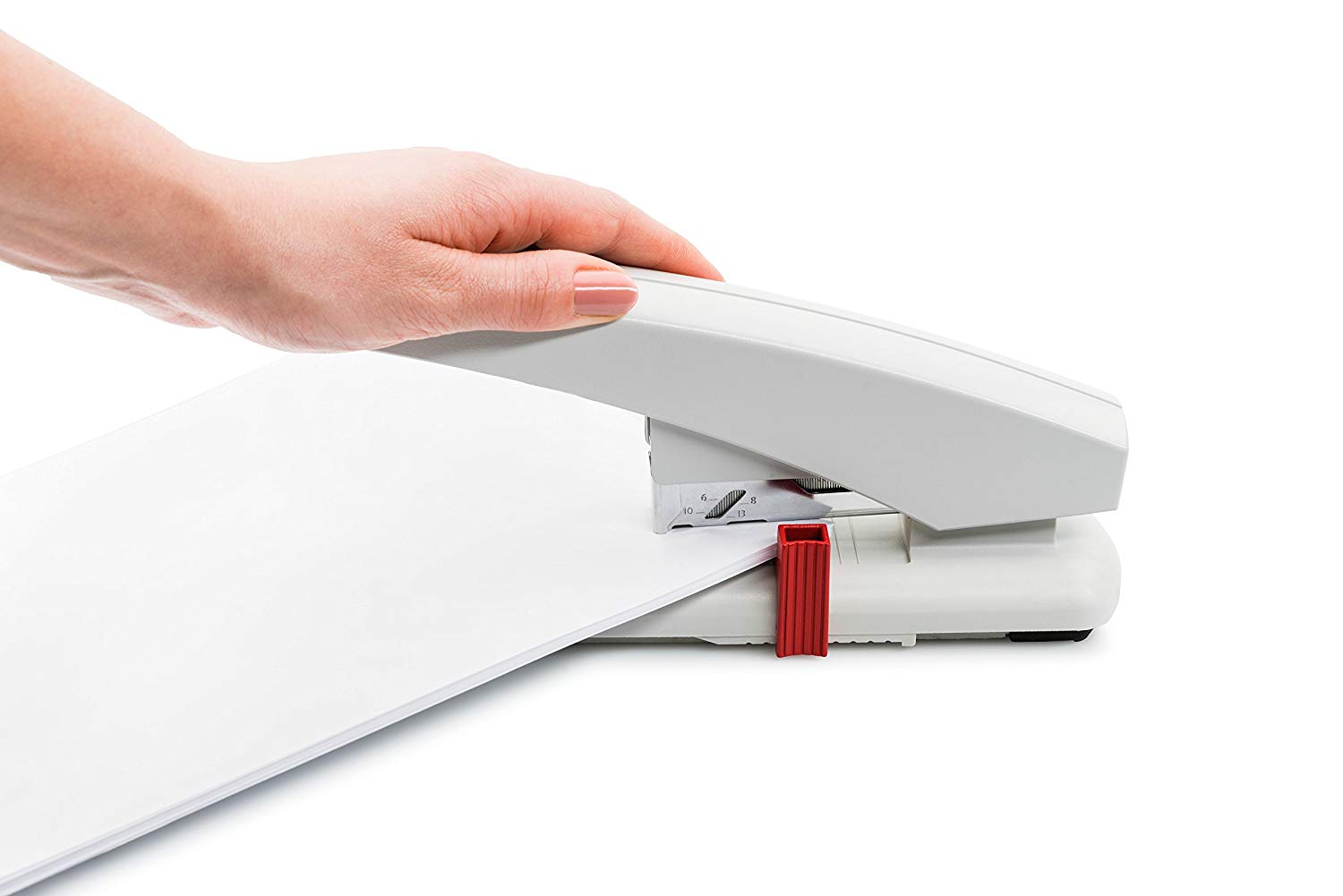 Novus B 40 Heavy Duty Stapler (Capacity of 100 Sheets, Stapler with Variable Insertion Depth up to 55 mm) Light Grey - Image 2