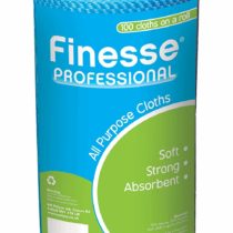 Finesse Professional All Purpose Cloths, Roll of 100 | Soft, Strong and Absorbent | Blue