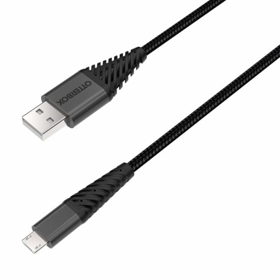 OtterBox 78-51152 3 m Connected+ Rugged, Premium, Quick Charge 2.4 A USB to Micro USB Cable - Black - Image 2